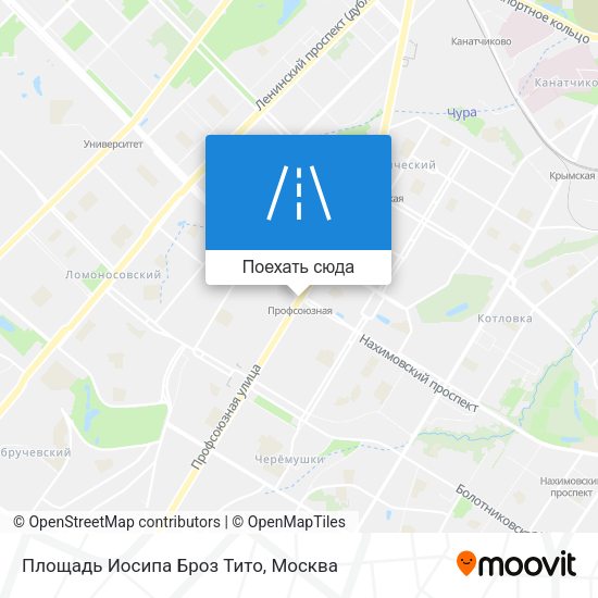 Карта Площадь Иосипа Броз Тито