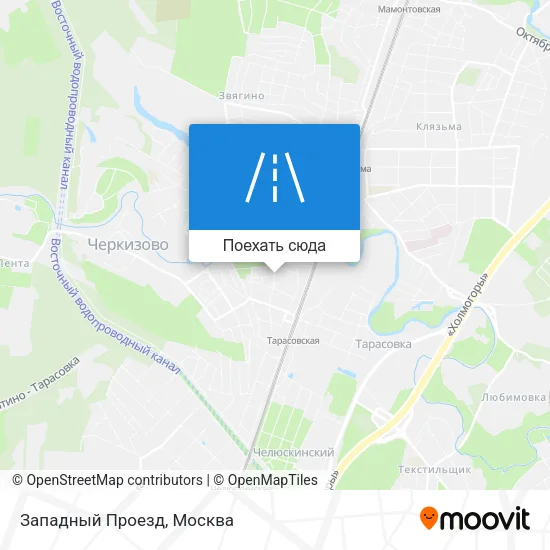 Карта Западный Проезд