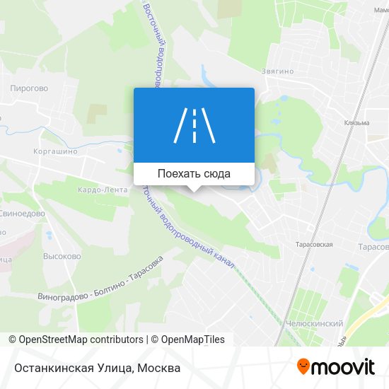 Карта Останкинская Улица