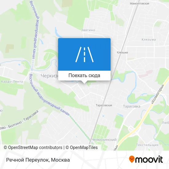 Карта Речной Переулок