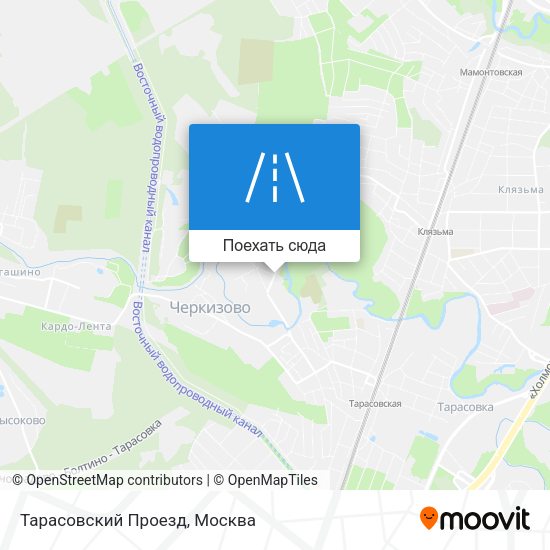 Карта Тарасовский Проезд