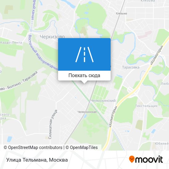 Карта Улица Тельмана
