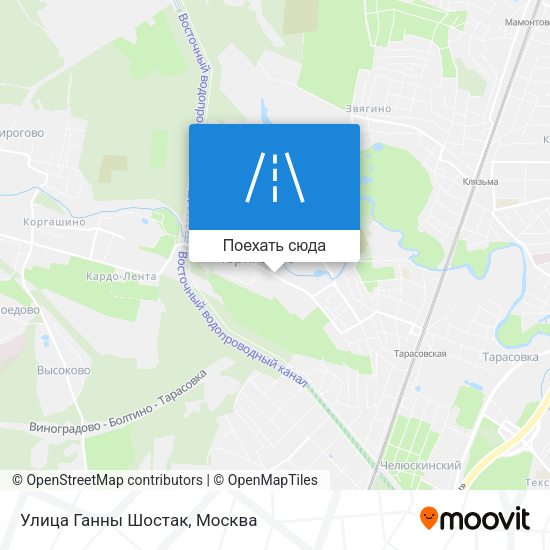 Карта Улица Ганны Шостак
