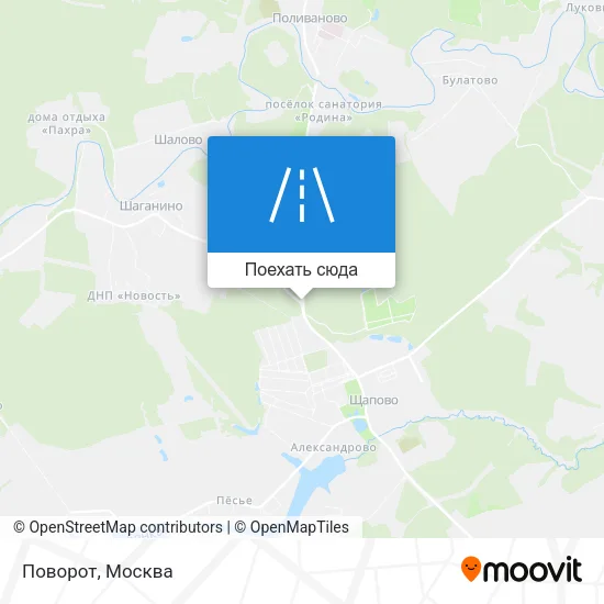 Карта Поворот