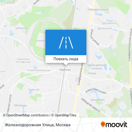 Карта Железнодорожная Улица