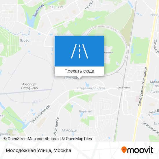 Карта Молодёжная Улица