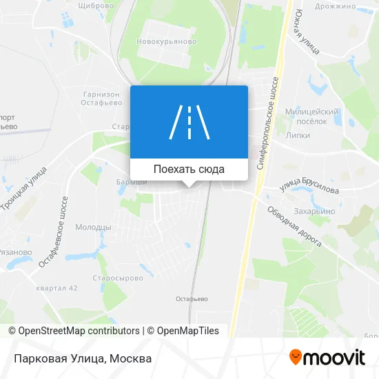Карта Парковая Улица