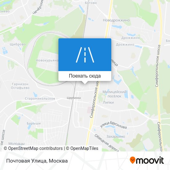Карта Почтовая Улица