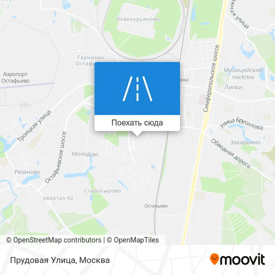 Карта Прудовая Улица