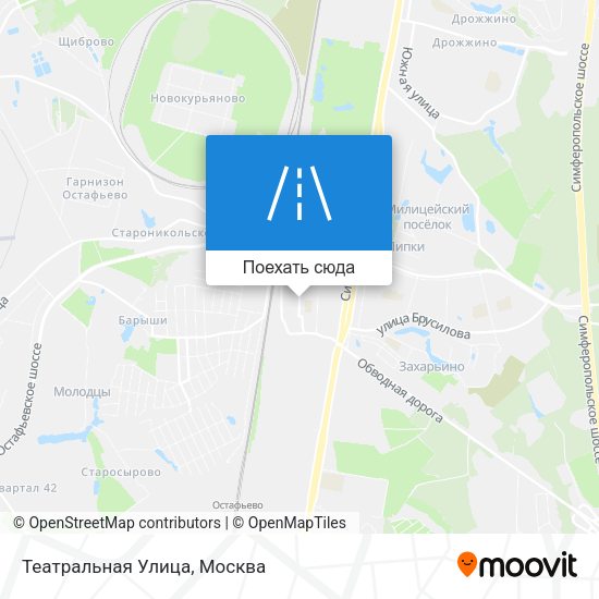 Карта Театральная Улица