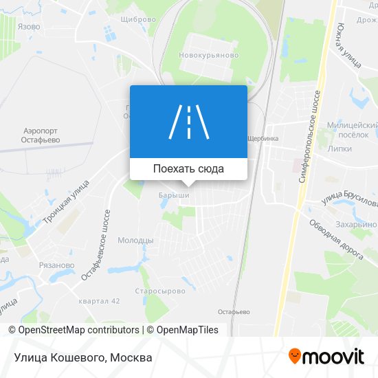 Карта Улица Кошевого