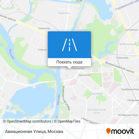 Карта Авиационная Улица
