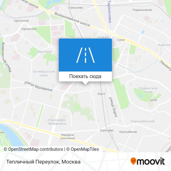 Карта Тепличный Переулок