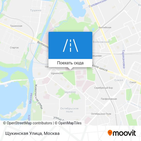 Карта Щукинская Улица
