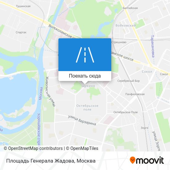 Карта Площадь Генерала Жадова