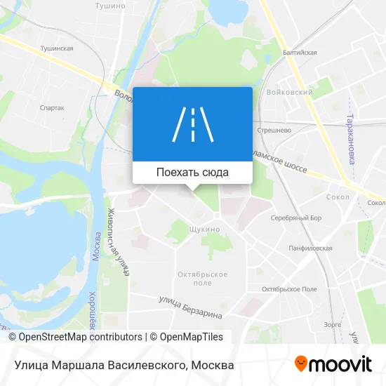Карта Улица Маршала Василевского