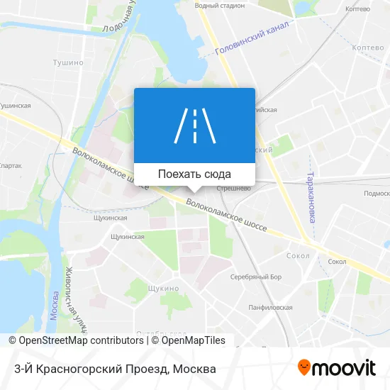 Карта 3-Й Красногорский Проезд