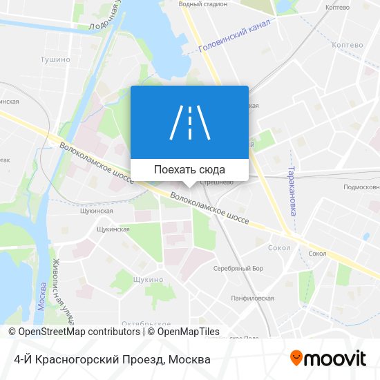 Карта 4-Й Красногорский Проезд