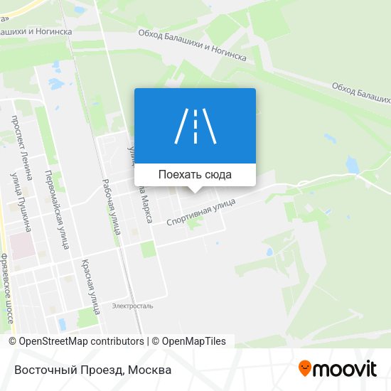 Карта Восточный Проезд