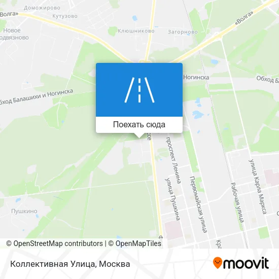 Карта Коллективная Улица