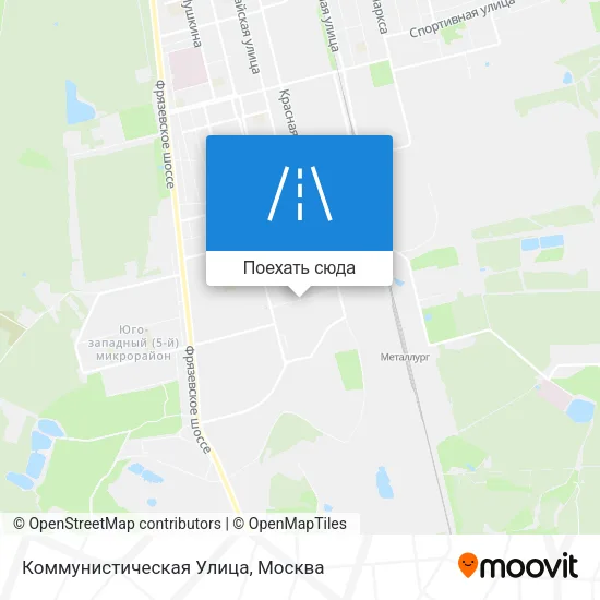 Карта Коммунистическая Улица