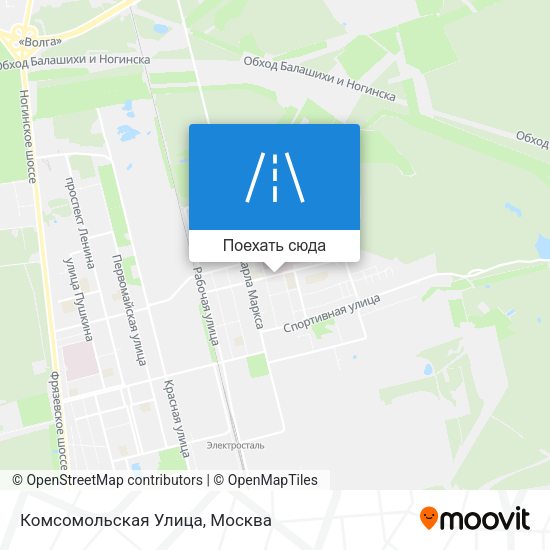Карта Комсомольская Улица