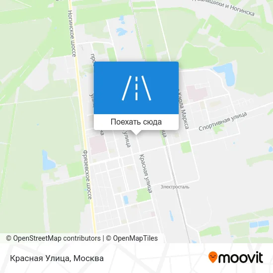 Карта Красная Улица