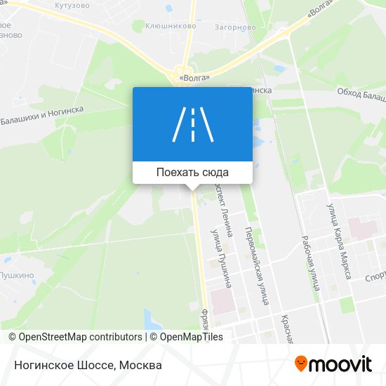 Карта Ногинское Шоссе