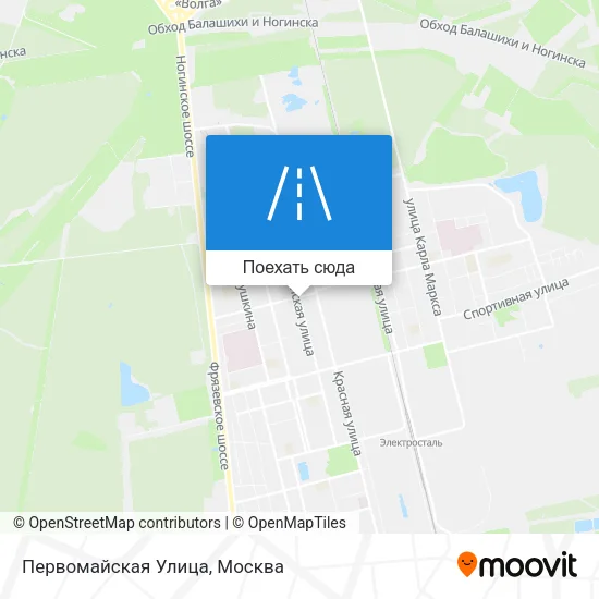 Карта Первомайская Улица