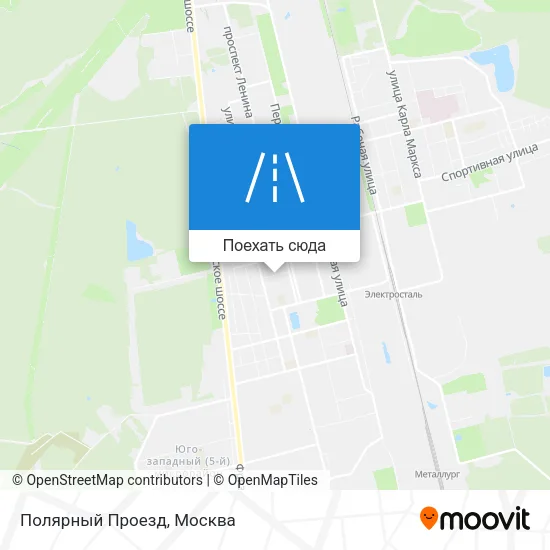 Карта Полярный Проезд