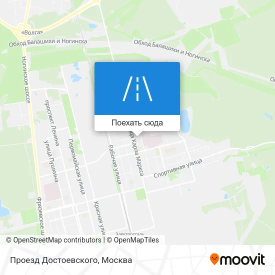 Карта Проезд Достоевского