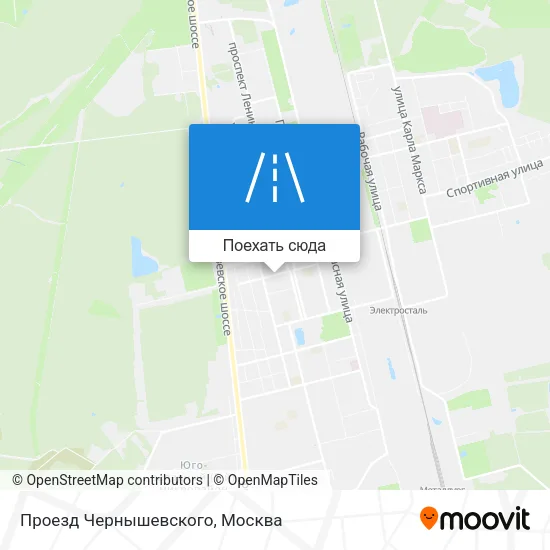 Карта Проезд Чернышевского