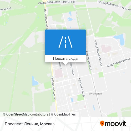 Карта Проспект Ленина