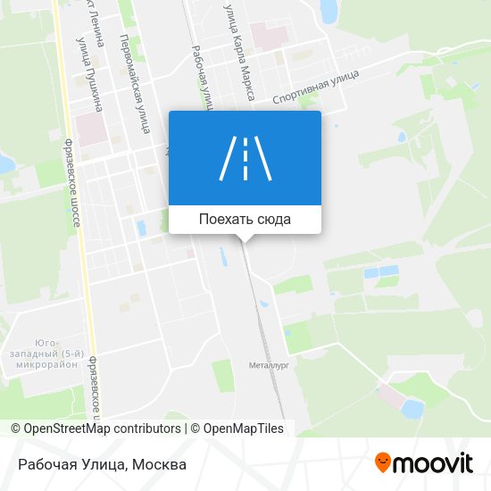 Карта Рабочая Улица