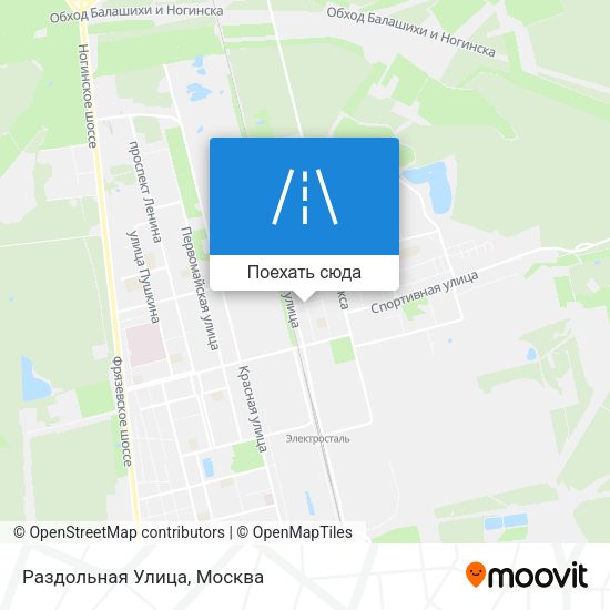Карта Раздольная Улица