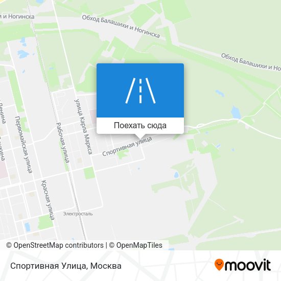 Карта Спортивная Улица