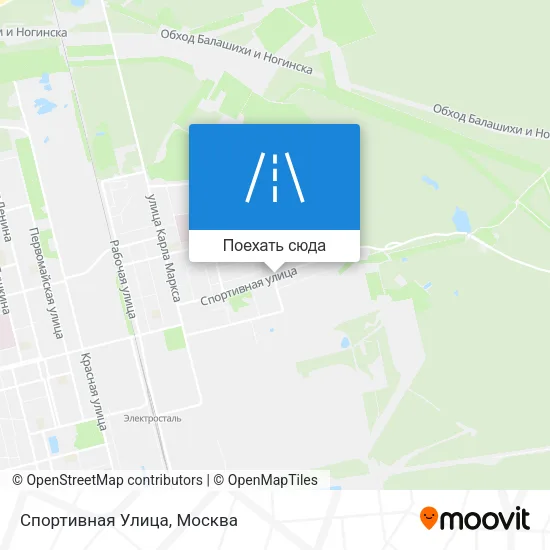 Карта Спортивная Улица