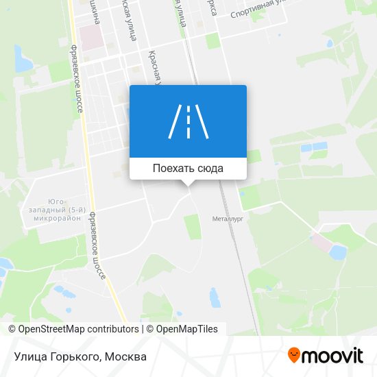 Карта Улица Горького