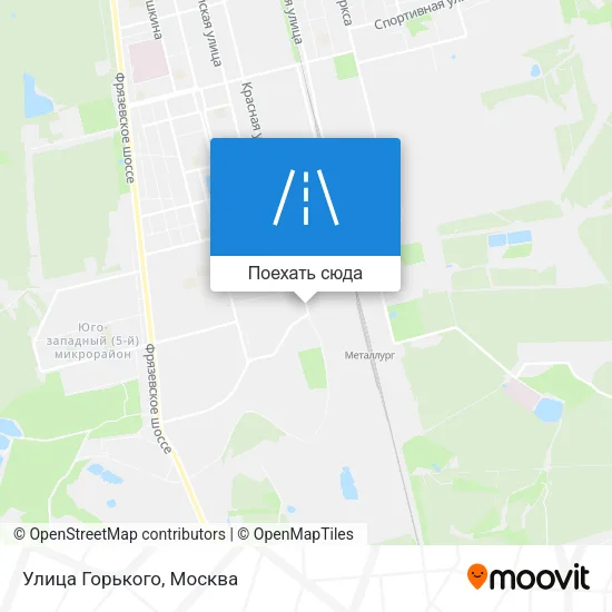 Карта Улица Горького
