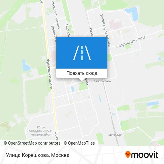 Карта Улица Корешкова