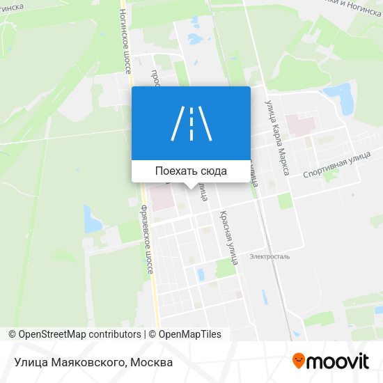 Карта Улица Маяковского