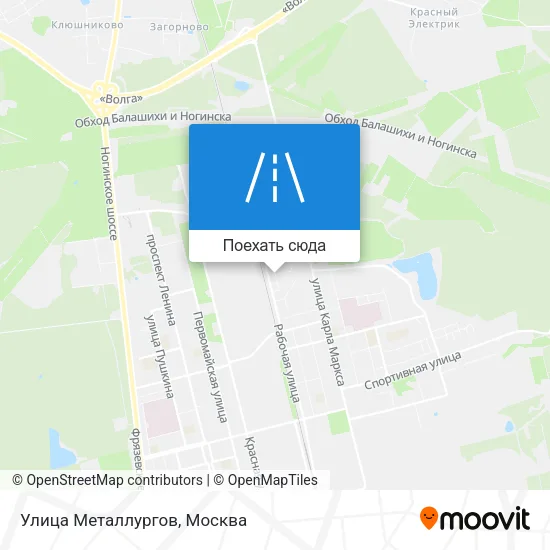 Карта Улица Металлургов