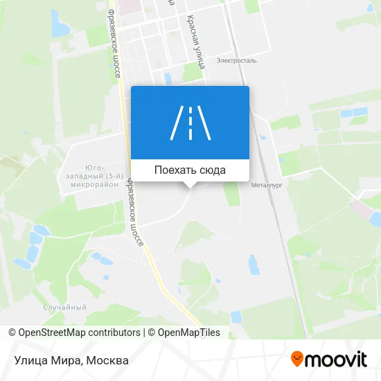 Карта Улица Мира