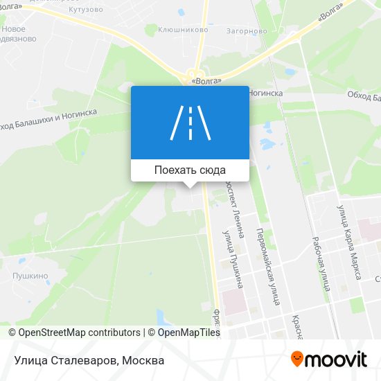 Карта Улица Сталеваров