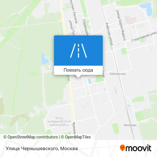 Карта Улица Чернышевского