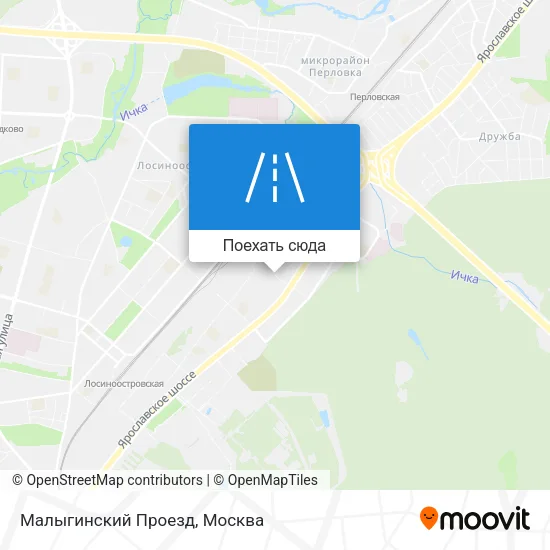 Карта Малыгинский Проезд