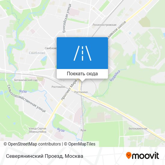 Карта Северянинский Проезд