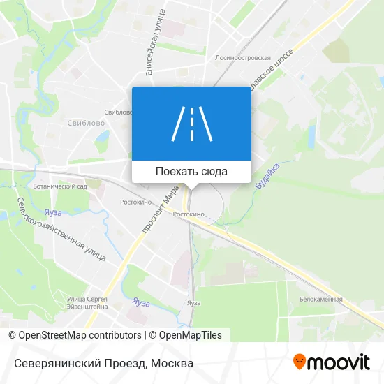 Карта Северянинский Проезд
