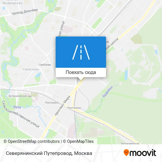 Карта Северянинский Путепровод