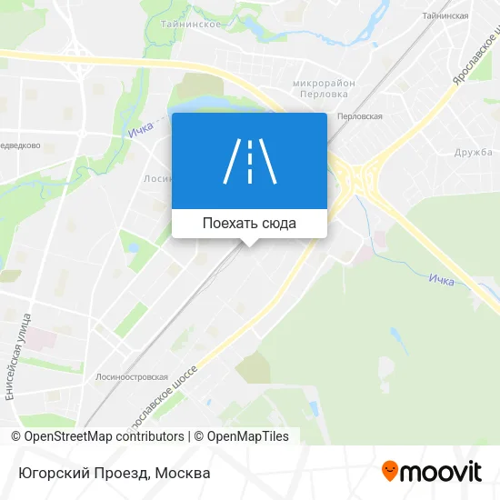 Карта Югорский Проезд